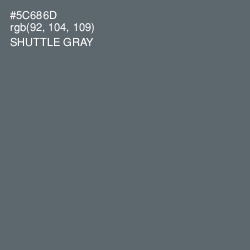 #5C686D - Shuttle Gray Color Image